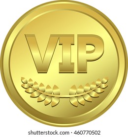 Vip Gold Medal Stock Vector (Royalty Free) 460770502 | Shutterstock