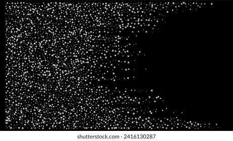 VIP Gold, Silver Glitter, Sparkles, Gradient Stars Confetti. Sparkling Winter Pattern. Luxury Sparkling New Year Christmas Celebration Vector Background. Gold, Silver Rich Flying Stars Confetti.