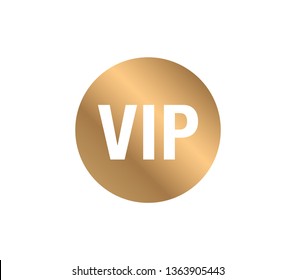 Vip gold sticker. Vip sign vector.  