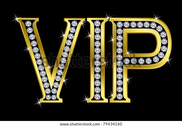 Vip Golden Diamonds Vector Stock Vector (Royalty Free) 79434160 ...