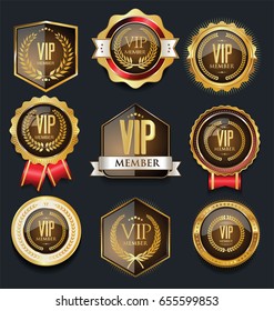 VIP golden label collection 