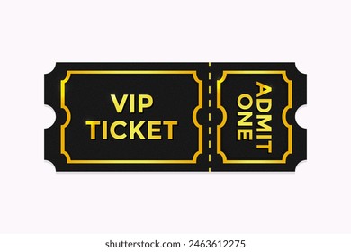 Vip golden ticket admit one