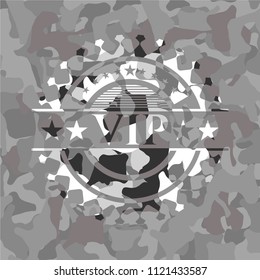 VIP grey camo emblem