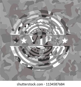 VIP grey camo emblem