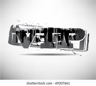 VIP Grunge Text