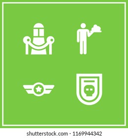 vip icon. 4 vip vector set. badge, premiere and waiter icons for web and design about vip theme