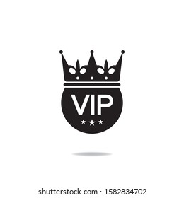 VIP icon design isolated on white background. Vector illustration
