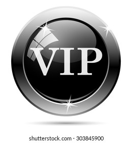 VIP icon. Internet button on white background. EPS10 vector 