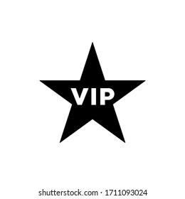 Icono VIP, logotipo aislado en fondo blanco
