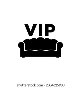 VIP icon, isolated logo on a white background