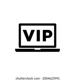 VIP-Symbol einzeln auf weißem Hintergrund