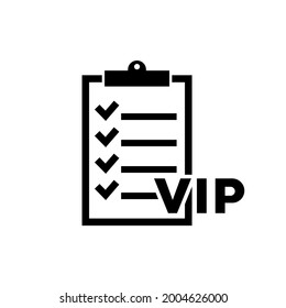 VIP icon, isolated logo on a white background