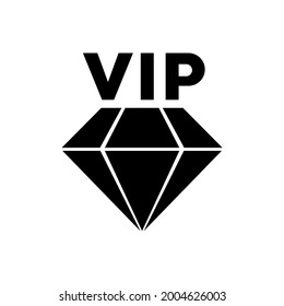 VIP icon, isolated logo on a white background
