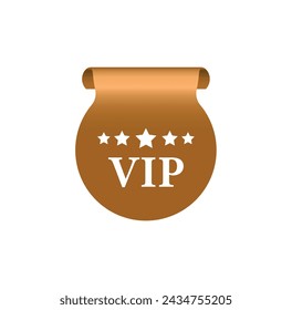 vip icon on white background