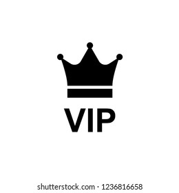 VIP ICON. Priority Sign and Symbol on Glyph & Flat Style Vector Illustration.
