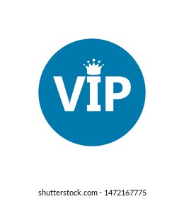 VIP ICON. Priority Sign and Symbol. Flat Style Vector Illustration.
