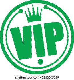 VIP ICON. Priority Sign and Symbol on Glyph  Flat Style Vector Illustration.