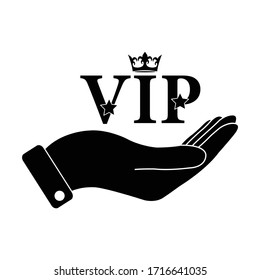 vip icon. privilage symbol vector logo
