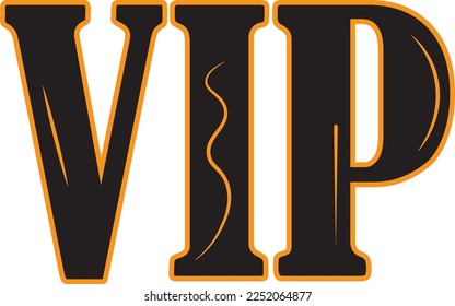 Icono VIP profesional sobre fondo blanco