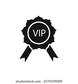 VIP icon Simple thin line flat symbol