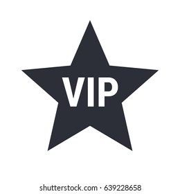 VIP Icon Star Premium Vector Illustration