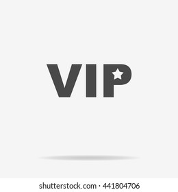 VIP icon. Vector concept illustration for design.