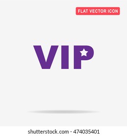 VIP icon. Vector concept illustration for design.