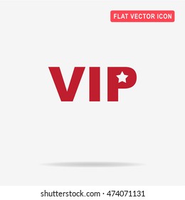 VIP icon. Vector concept illustration for design.
