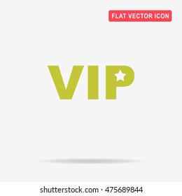VIP icon. Vector concept illustration for design.