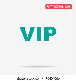 VIP icon. Vector concept illustration for design.