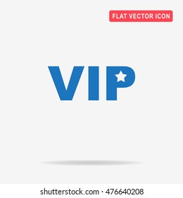 VIP icon. Vector concept illustration for design.