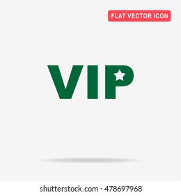 VIP icon. Vector concept illustration for design.
