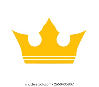 vip icon. vector gold crown on white background