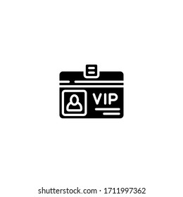 vip icon. vip vector on gray background