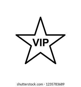 VIP Icon Vector. Priority Sign & Symbol Vector on Flat and Line Art Style.