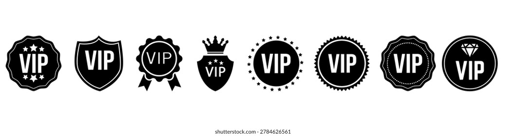 Vip icon vector set. Very important person illustration sign collection. club symbol.