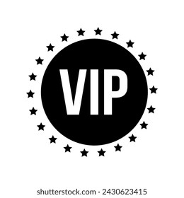 VIP-Symbolvektor. Sehr wichtige Person Illustration Zeichen. Club-Symbol oder Logo.