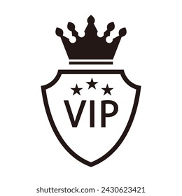 Vip icon vector. Very important person illustration sign. club symbol or logo.