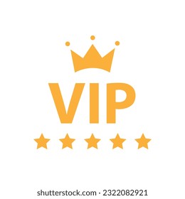 VIP icons. Exclusive vip member, luxury royal logo. Vector illustration Exclusive vip member club icon, on white..eps