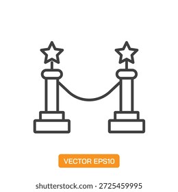 Ícones VIP. Coleção De Elementos De Símbolo De Linha Fina.