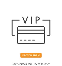 Iconos VIP. Colección de Elementos de símbolo de línea delgada.