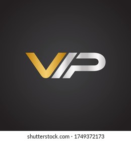 VIP Initial Simple Unique Icon Symbol Logo For Business Industry
