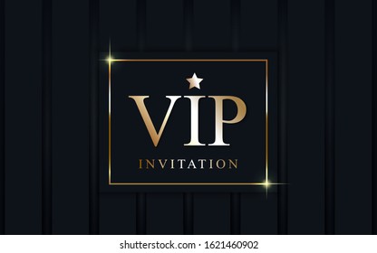  VIP invitation design template. with dark blue background. eps10