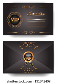 VIP Invitation Envelope With Floral Pattern