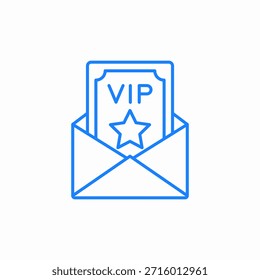 vetor de sinal de ícone de convite vip