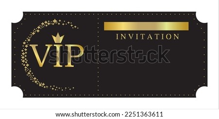 VIP invitation icon, vector, illustration, symbol