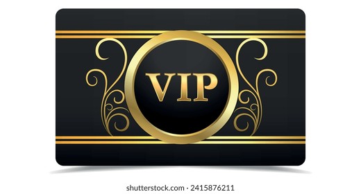 VIP.VIP Invitation.Premium card.VIP card.Luxury template design.Vip gold ticket.	