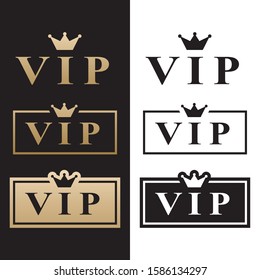 vip letter logo vector luxury premium design