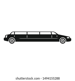 Vip limousine icon. Simple illustration of vip limousine vector icon for web design isolated on white background