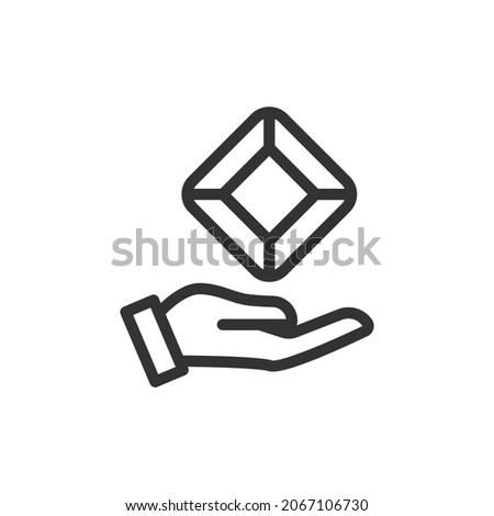 VIP line icon. Web symbol for web and apps. Sign design in outline style. VIP stroke object.